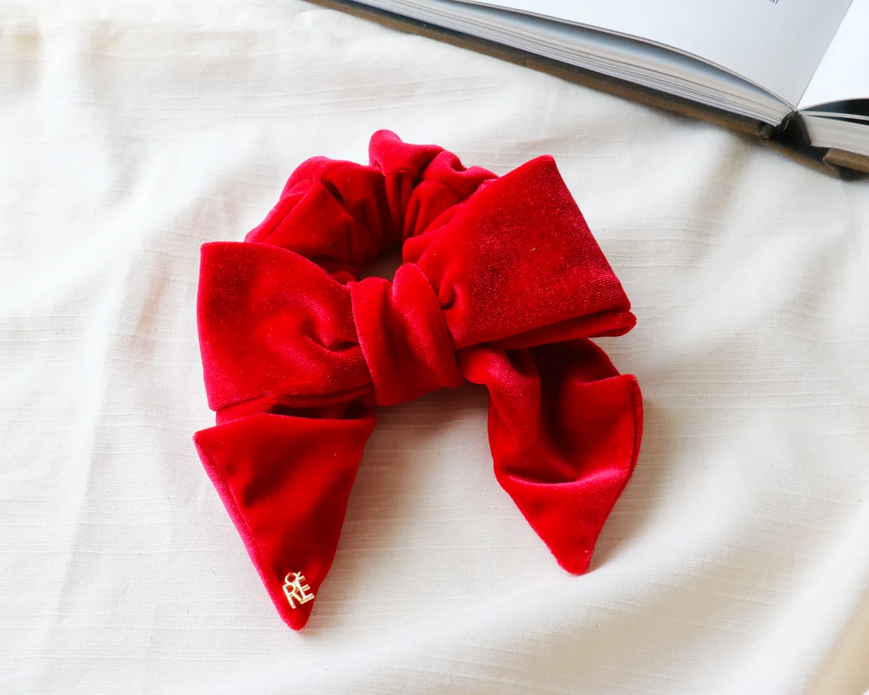 Rose Red Ribbon Scrunchie