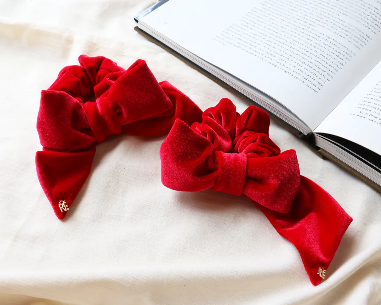 Rose Red Ribbon Scrunchie