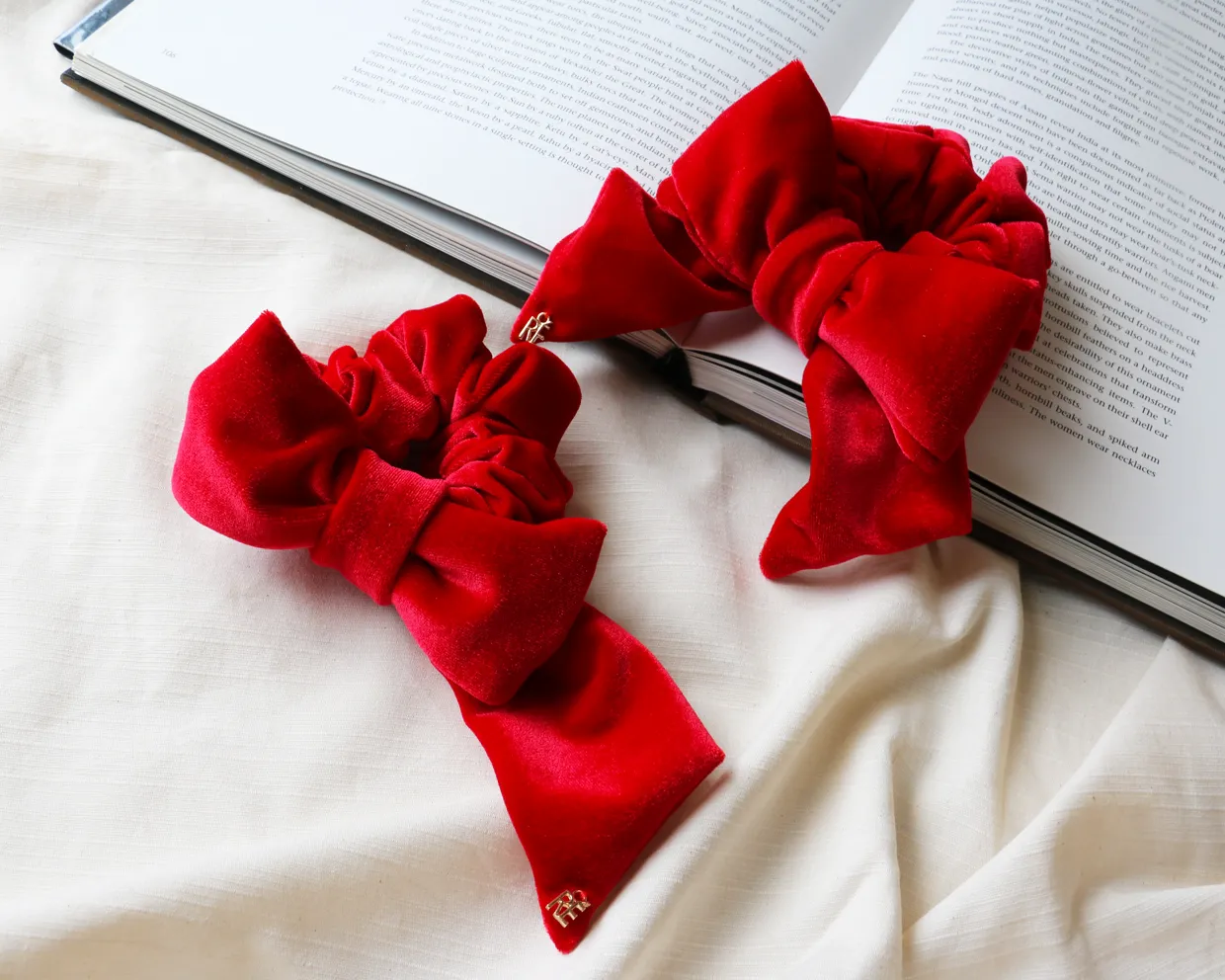 Rose Red Ribbon Scrunchie