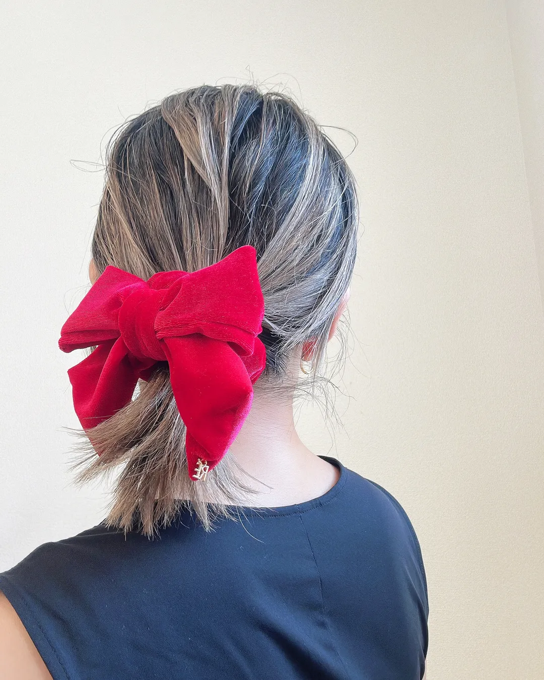 Rose Red Ribbon Scrunchie