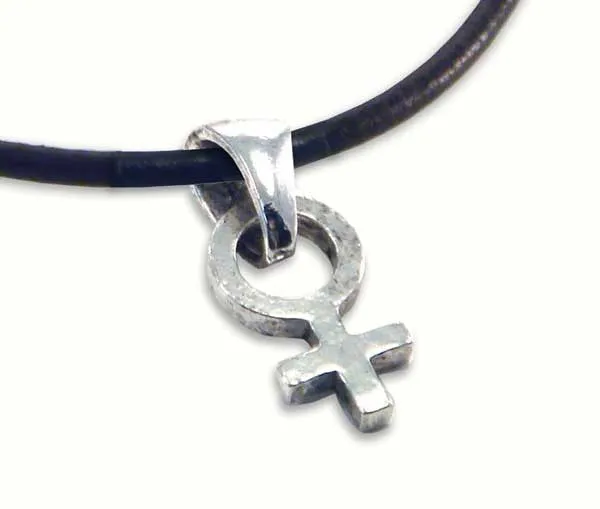 Rubber Cord Choker with Female Pendant