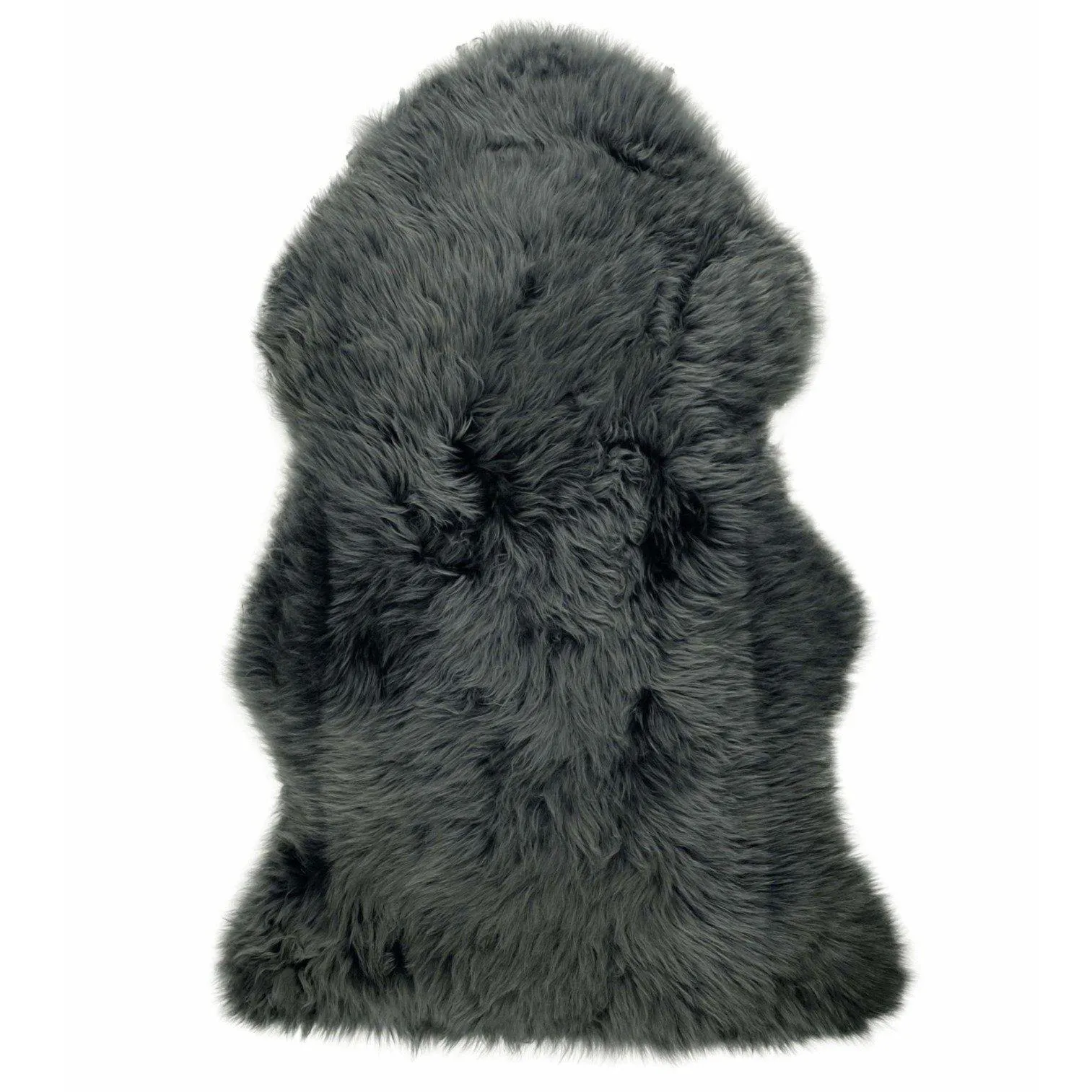 Sheepskin Rug - Steel (Dark Grey) - Large - Long Wool Australian Merino Sheepskin