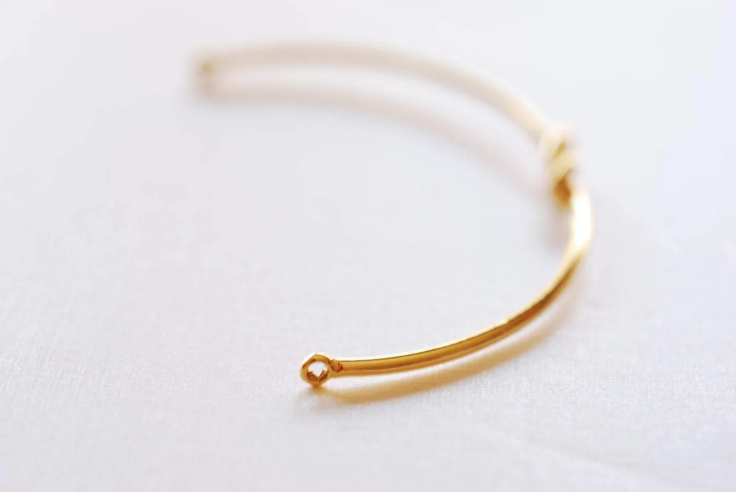 Shiny Vermeil Gold Love Knot Bracelet- 18k gold plated Sterling Silver Knot Cuff Bracelet, Adjustable Bracelet, Bow Bracelet, Love knot, 263