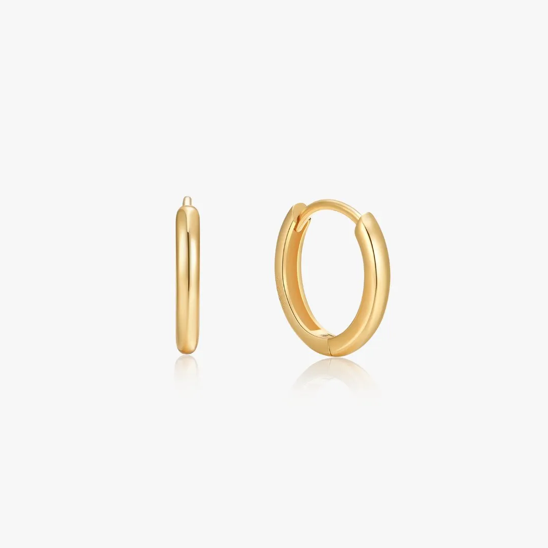 Simple Hoops in Gold