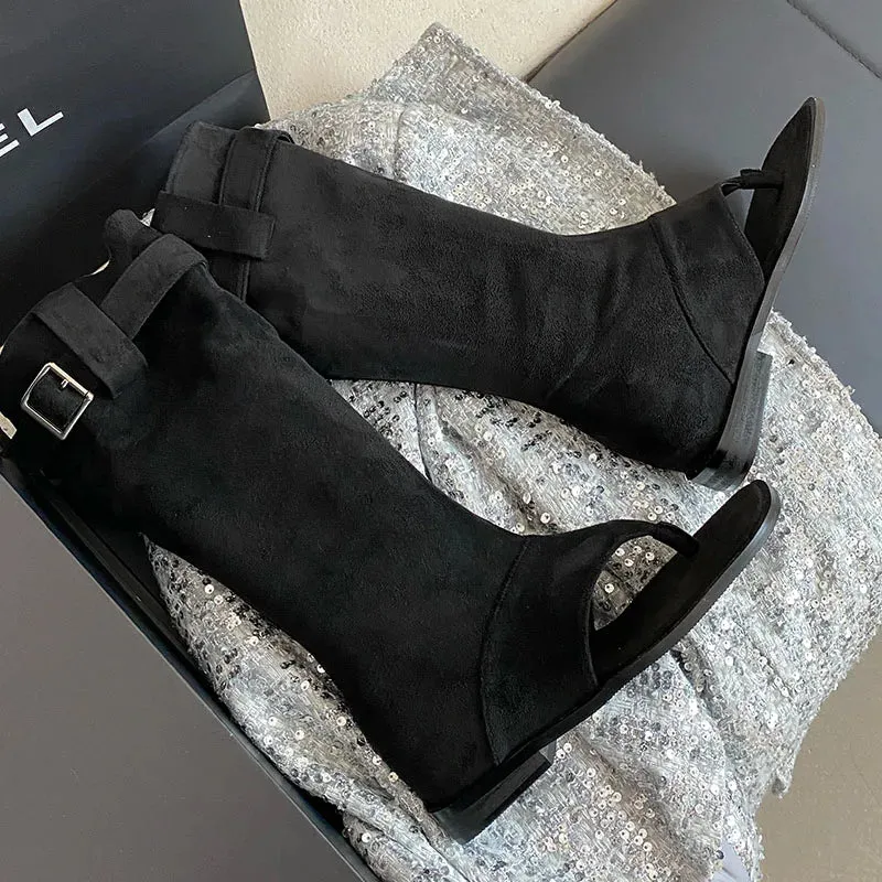 Stylish Comfortable Chic Fashionable Trendy Elegant Pointed Toe Knee High Boots