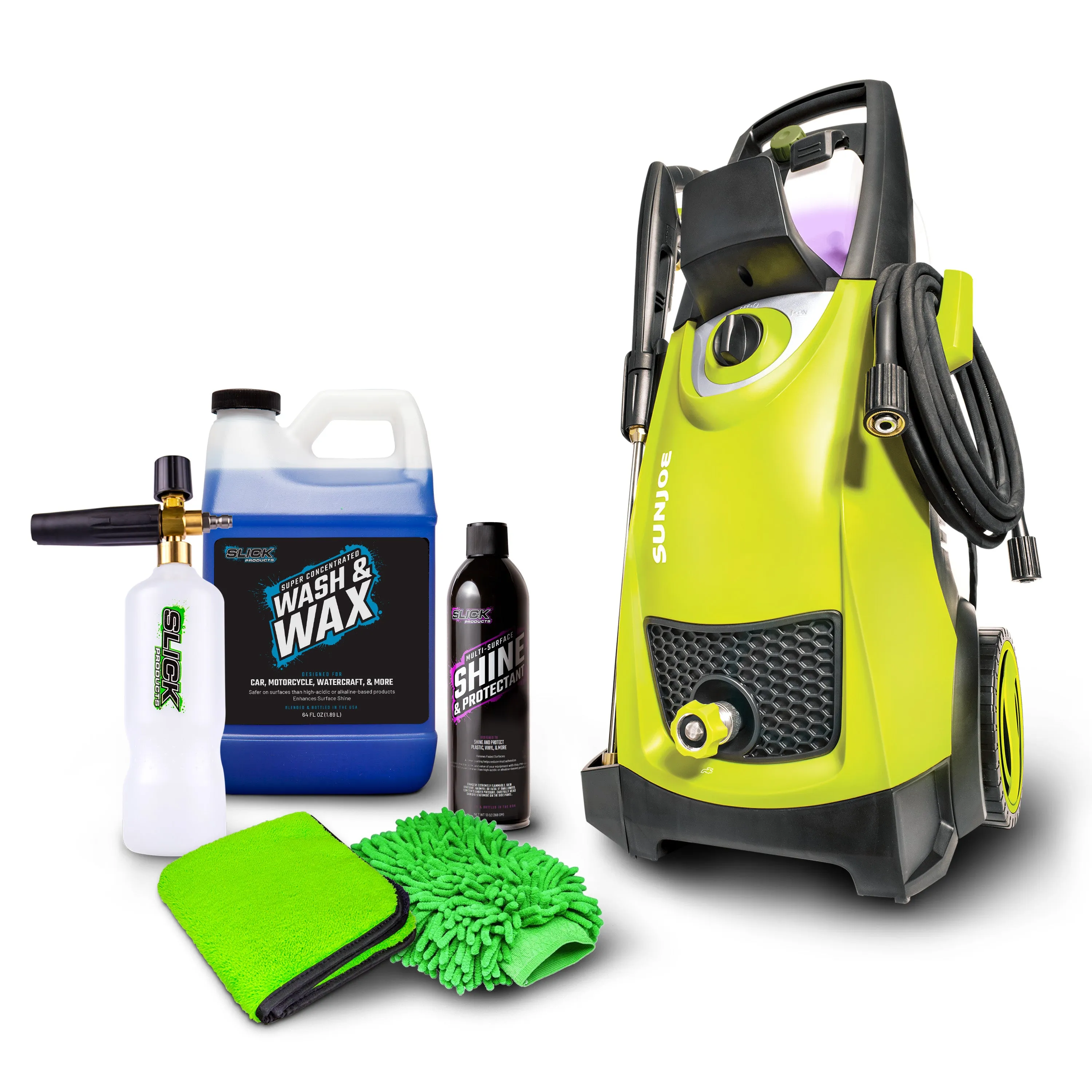 Sun Joe SPX3000 Superior Cleaning Bundle | Pressure Washer W/ 5-pc Accessory Kit