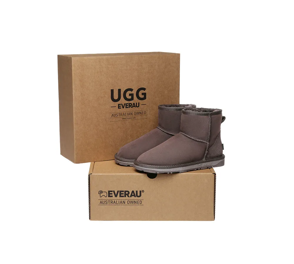 UGG EVERAU® UGG Boots Double Faced Sheepskin Wool Ankle Mini Classic