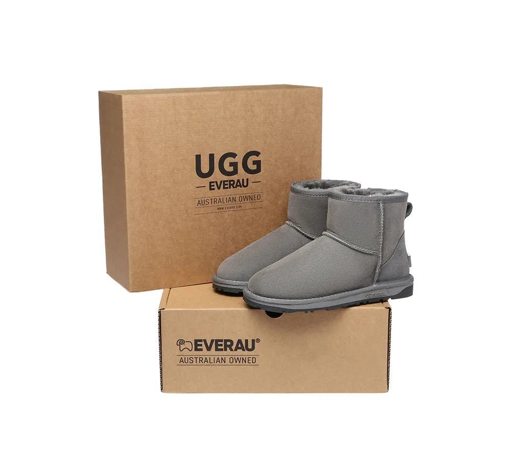 UGG EVERAU® UGG Boots Double Faced Sheepskin Wool Ankle Mini Classic