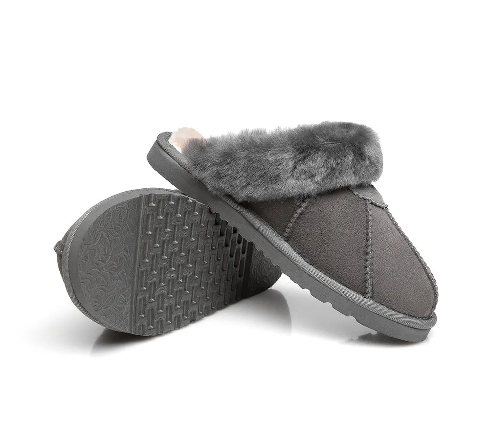 UGG Slippers Double Faced Sheepskin Wool Nonslip Slippers Robert